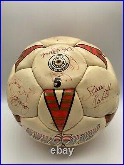 Vintage Mitre Delta Cosmic Football Ball Signed Aberdeen FC Squad 1987 / 1988