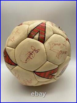Vintage Mitre Delta Cosmic Football Ball Signed Aberdeen FC Squad 1987 / 1988
