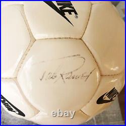 Vintage Nike Soccer Ball Signed Autograph US National Team Tab Ramos Display Box
