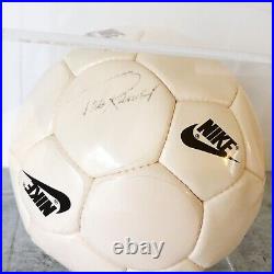 Vintage Nike Soccer Ball Signed Autograph US National Team Tab Ramos Display Box