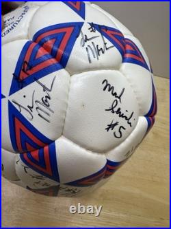 Vintage San Jose Earthquakes Team Signed Soccer Ball MLS Autographed Ball Umbro