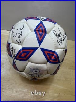 Vintage San Jose Earthquakes Team Signed Soccer Ball MLS Autographed Ball Umbro