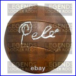 Vintage Soccer Ball Hand-Signed by Pele (With Certificate of Authenticity)