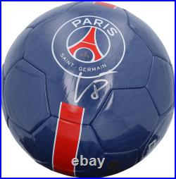 Vitinha Paris Saint-Germain Autographed Blue Soccer Ball