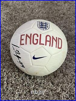 WAYNE ROONEY Autographed England Soccer Football Ball EXACT PROOF Three Lions