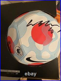 WAYNE ROONEY Signed Autograph NIKE Premier League Soccer Ball Beckett BAS Coa