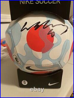 WAYNE ROONEY Signed Autograph NIKE Premier League Soccer Ball Beckett BAS Coa