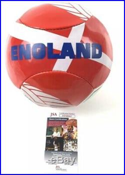 WAYNE ROONEY signed Soccer Ball ENGLAND National Team Futbol JSA Authentication