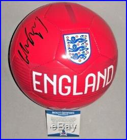 WAYNE ROONEY signed autographed ENGLAND NIKE SOCCER BALL BECKETT COA (BAS)