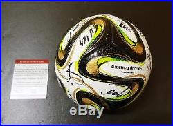 WC 2014 Germany Signed Official Brazuca Final Rio MDT Match Ball + Official COA
