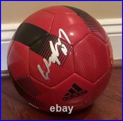 Wayne Rooney Autographed Signed Official Manchester United Soccer Ball JSA COA