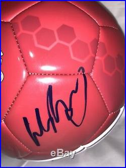 Wayne Rooney Hand Signed Manchester United Soccer Ball Beckett Cert Bas