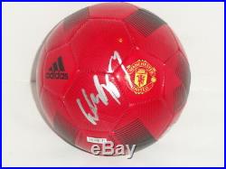 Wayne Rooney Signed Adidas Manchester United Soccer Ball World Cup Proof Jsa Coa
