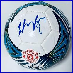 Wayne Rooney Signed Autograph Soccer Ball Coa DC United Futbol Manchester Englan