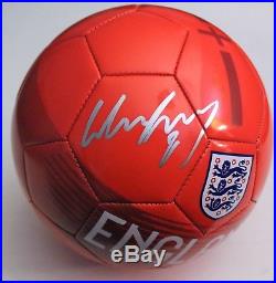 Wayne Rooney Signed England Size 5 Soccer Ball withCOA Manchester United Proof #1