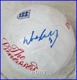 Wayne Rooney Signed England Soccer Ball with JSA COA #FF37940 Manchester United