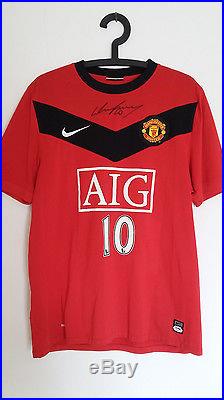 Wayne Rooney Signed Manchester United Jersey PSA/DNA & MUFC Official Soccer Ball