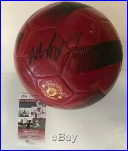 Wayne Rooney Signed Manchester United Soccer Ball England Icon Jsa Coa