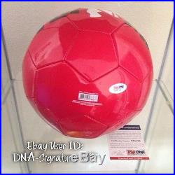 Wayne Rooney Signed Manchester United (red) Devils Ball Psa/dna Quality B