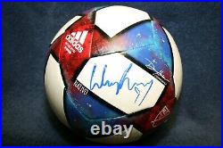 Wayne Rooney Signed Mls Adidas Soccer Ball Major League Soccer Club DC With Book