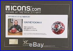 Wayne Rooney Signed Nike Barclays Premier League Soccer Ball Icons 0000034200