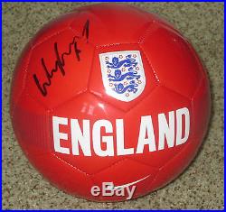 Wayne Rooney Signed Nike England National Team Soccer Ball Size 5 with proof