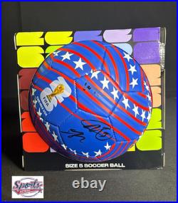 Weston McKennie Antonee Robinson Tim Ream Signed USA Soccer Ball PSA AQ84629