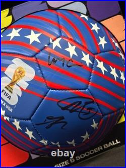 Weston McKennie Antonee Robinson Tim Ream Signed USA Soccer Ball PSA AQ84629
