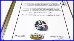 World Cup 2014 Germany Signed Official MDT Match Ball Brazuca + COA, LTD 7/10