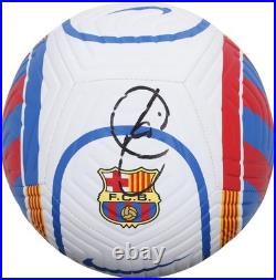 Xavi Barcelona Autographed White, Blue and Red Soccer Ball