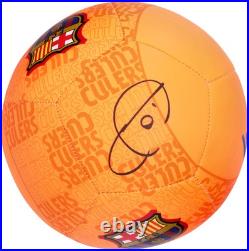 Xavi Barcelona Signed Nike Orange Soccer Ball Xavi Barcelona Signed Nike Orange Soccer Ball