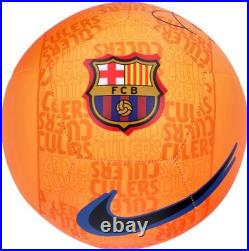 Xavi Barcelona Signed Nike Orange Soccer Ball Xavi Barcelona Signed Nike Orange Soccer Ball