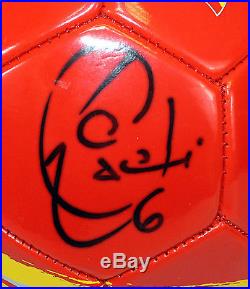 Xavi Hernandez Autographed Spain Soccer Ball PSA/DNA COA