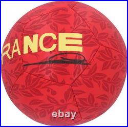Zinedine Zidane France National Team Autographed Red Nike Soccer Ball