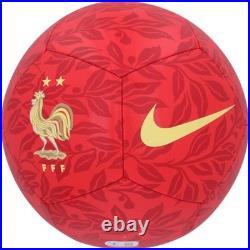 Zinedine Zidane France National Team Autographed Red Nike Soccer Ball