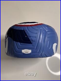 Zinedine Zidane France National Team Autographed Soccer Ball Star JSA COA