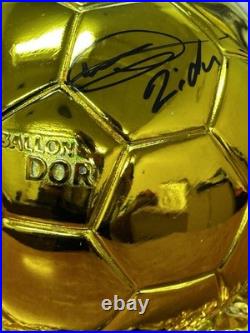 Zinedine Zidane Signed Golden Ball Trophy With Video Proof And COA