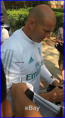 Zinedine Zidane Signed Nike Soccer Ball Real Madrid France with proof
