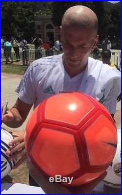Zinedine Zidane Signed Nike Soccer Ball with exact proof