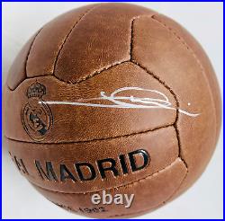 Zinedine Zidane Signed Vintage Soccer Ball Real Madrid Beckett BAS Witnessed