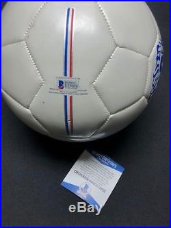 Zinedine Zidane & Theirry Henry Signed Nike'France' Soccer Ball BAS E19050